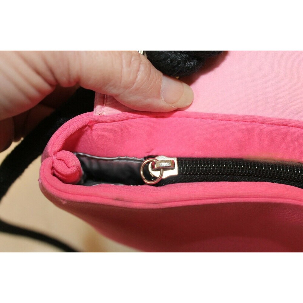 Victoria Secret Beach Tote Pink Black Insulated Shoulder Bag Large Cooler - Picture 7 of 8